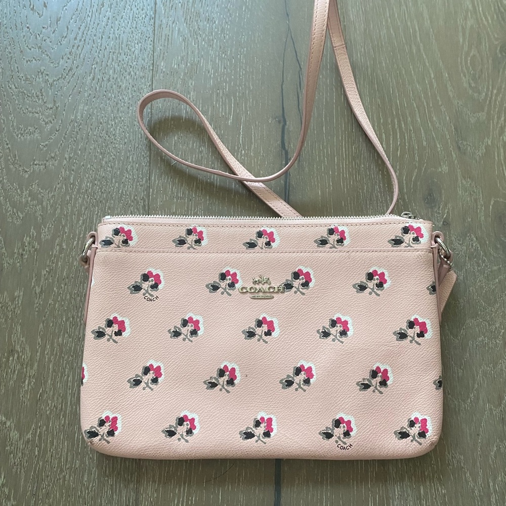 Coach Pink Floral Women's crossbody Bag